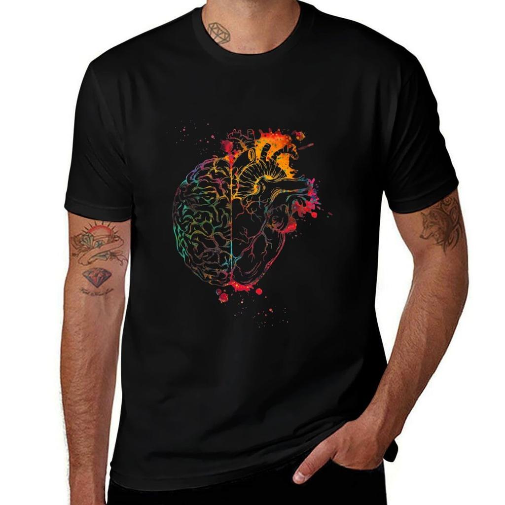 Heart And Brain Tshirt Sun Protective Outdoor Tee Top