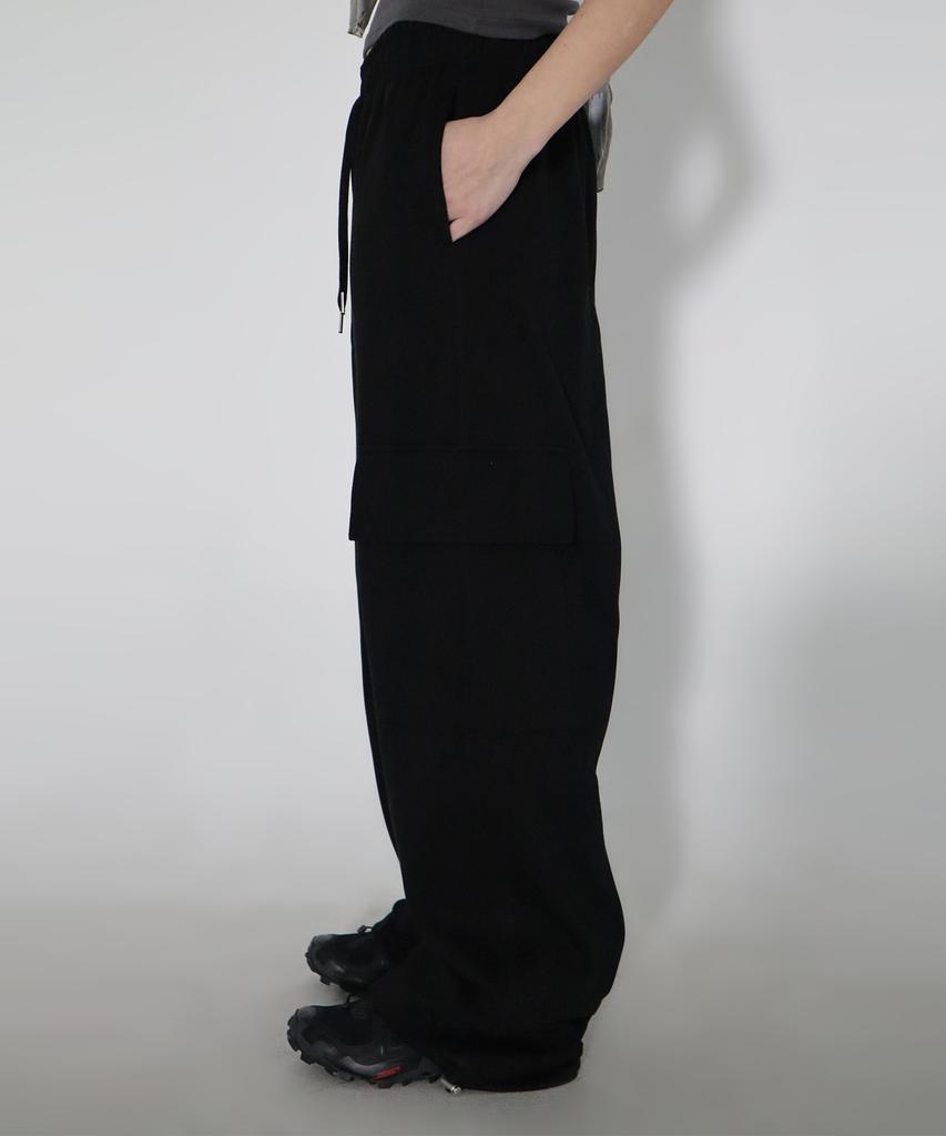 CHICKS Easy Fit Wide Cargo Sweatpants