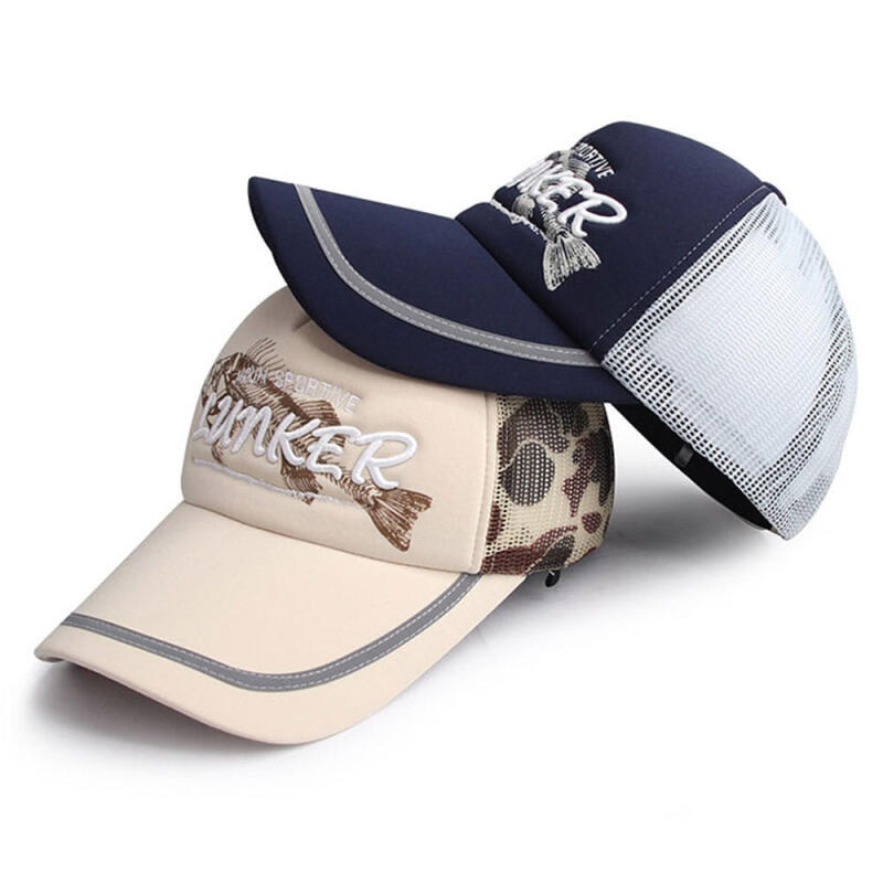Big size reflective outdoor hat mesh cap