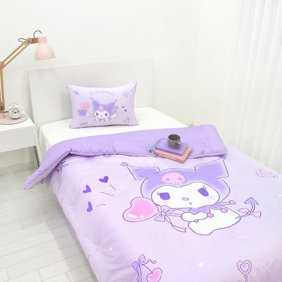 Sanrio Наволочка для подушки Kuromi Pretty Cotton + Cotton, популярный персонаж в Корее