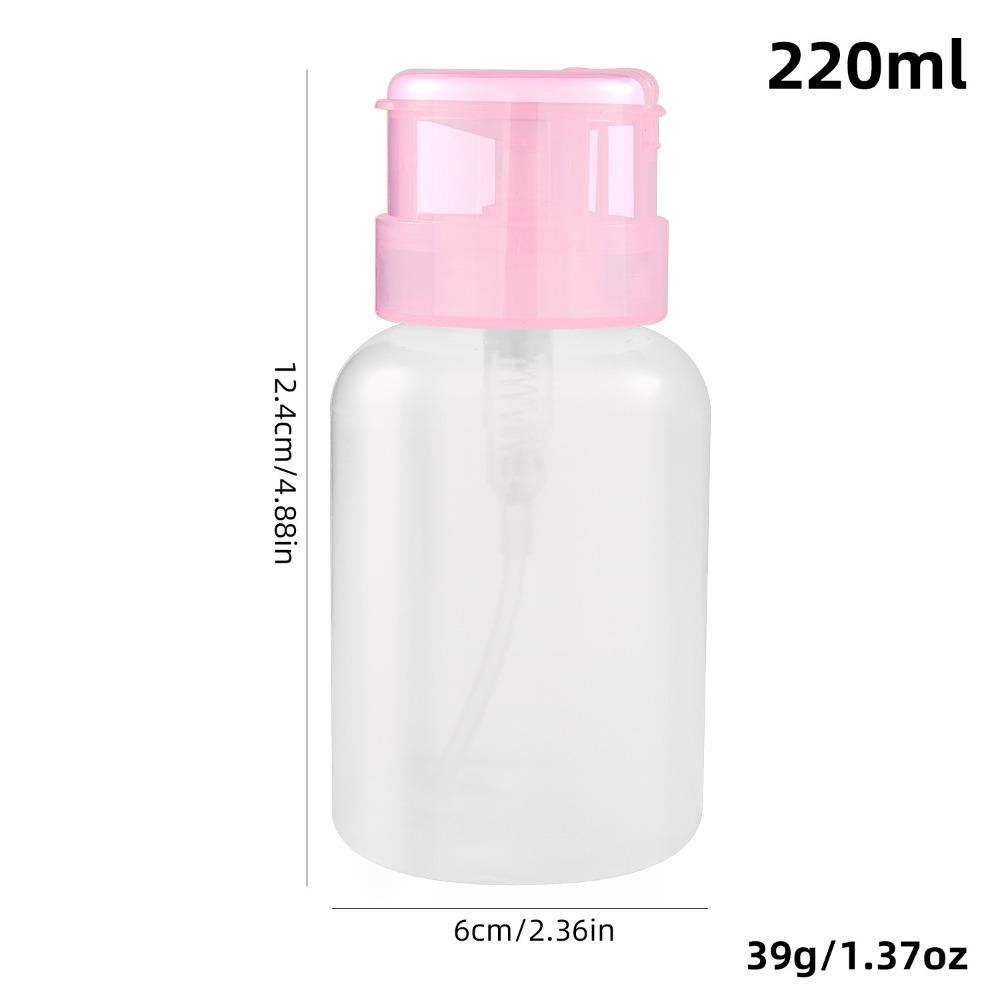 Пластиковый флакон для ногтей, непроливающийся, пустой, с помповым дозатором, многоразовый контейнер, инструменты для маникюра