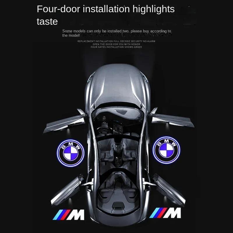 2 шт. Светодиодная приветственная подсветка двери автомобиля HD лазерная проекционная лампа для BMW M Performance M2 M3 M4 M5 M6 E46 E90 E60 F10 F30 E39 E36 F20 E87