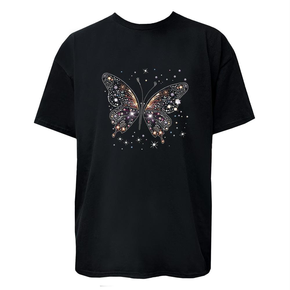Butterfly Graphic Design Adult T-Shirt Women Men Unisex Tee Unisex T-Shirt