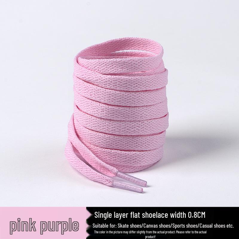 Flat Shoelaces for Canvas Sports & Skate Shoes, Casual Boots, Little White Shoes, Unisex Pure White Shoelaces