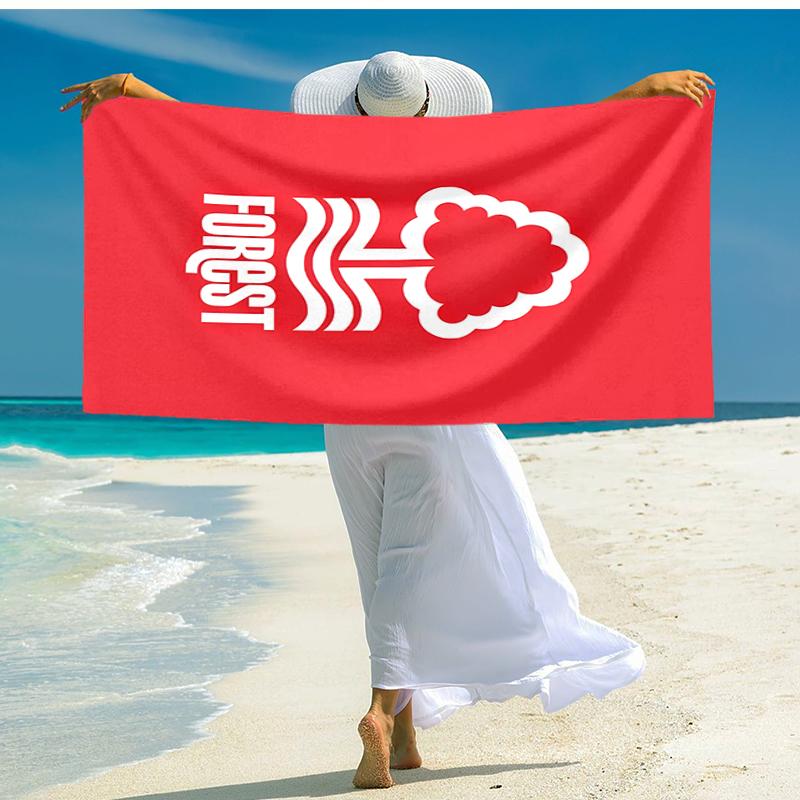 1pc Forest F.C Beach Towel, Comfortable and Thick, and Swimming/Bath/Picnic/Camping Towel, Suitable for Seaside Beaches
