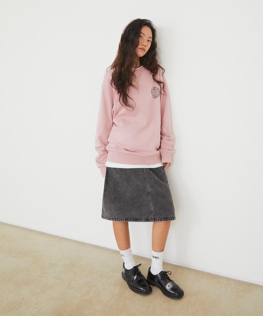 Джинсовая юбка-миди Lmc Wm Cntrst Серая