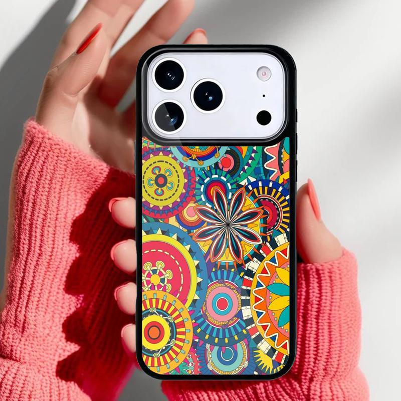 70s hippie Psychedelic floral flowers Phone Case for iPhone 17 16 15 14 13 Pro Max Back Cover for 12 11 Pro Coque
