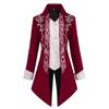 Gothic Victorian Tuxedo Jacket For Men With Jacquard Fabric For Stage Performances
