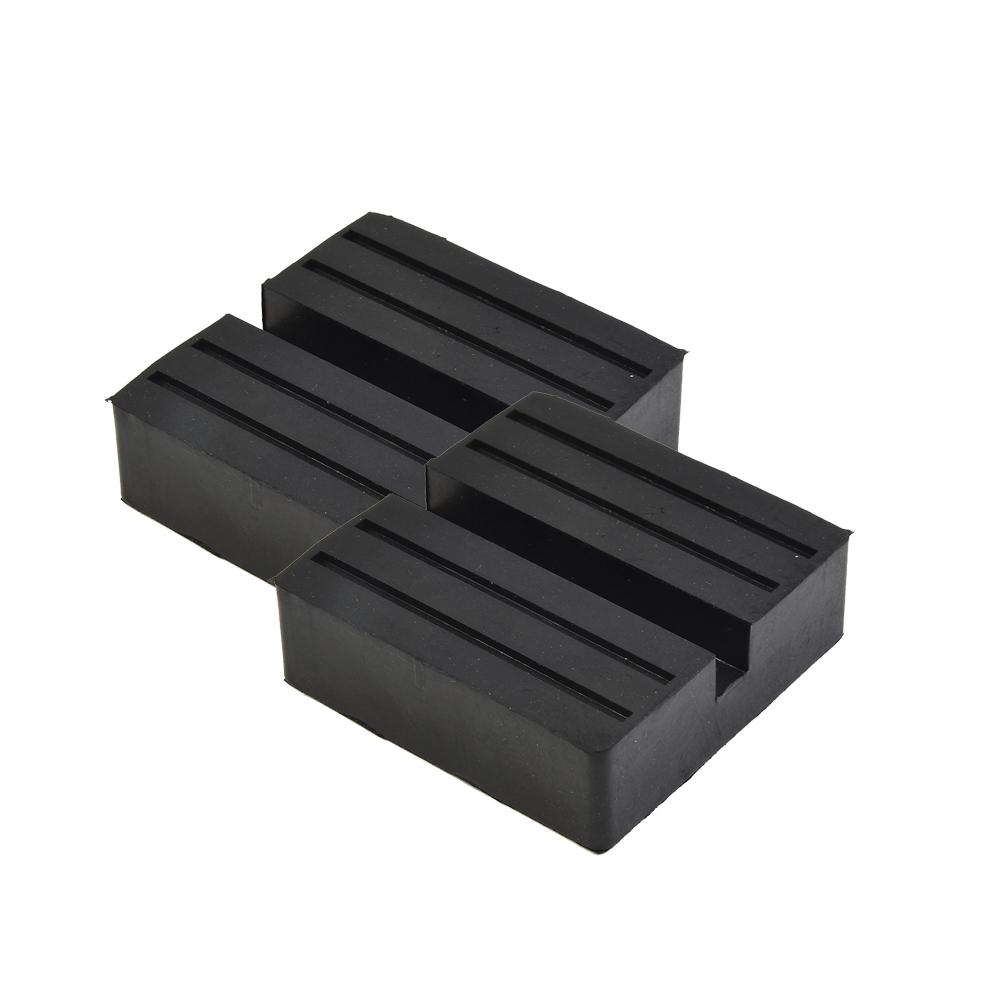 Car Lift Scissor Jack Rubber Support Pad 70x70x25mm with Groove for Weight Absorption and Protection of Suspension Components