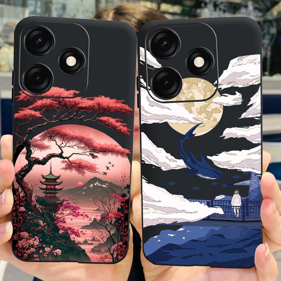 Чехол для Tecno Spark 20C BG7n BG7 Стильный окрашенный чехол Мягкий ТПУ Матовый чехол для телефона Для Tecno Spark 20 Pro Plus Spark20 20C Бампер