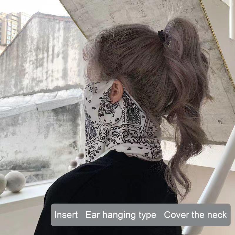 Солнцезащитная маска в стиле панк для мужчин и женщин, летняя маска для лица и шеи, защита от ультрафиолета, шарф для ушей, хип-хоп, спортивные банданы на открытом воздухе, велосипедные шарфы