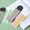 160Pcs PET Color Translucent Thin Long Strip Index Sticker Book Marker Index Tab Reading Note Highlight Key Sentence Sticky Note