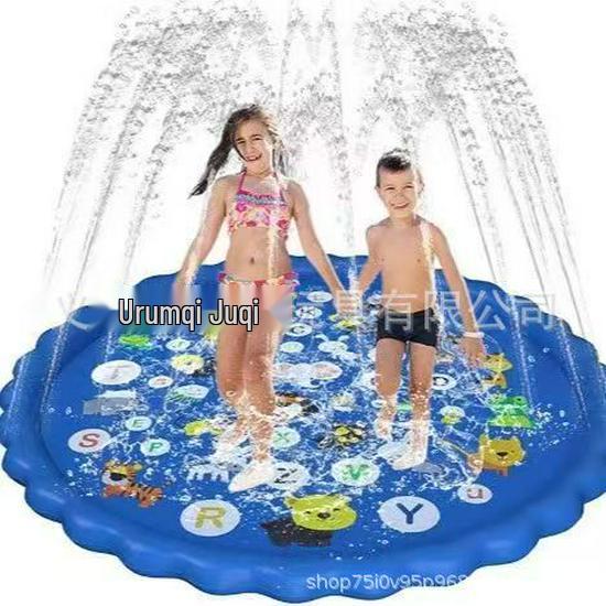 Dolphin Water Spray Mat - 170CM Outdoor Play Mat for Pets & Children