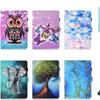 Подходит для iPad 10.9 Планшета Кожаный Чехол Pro 11 Дюймов 2026 Мультяшная Живопись Печать Держатель для Карт Чехол