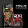 Merry Christmas Hard PC Phone Case For Samsung Galaxy Z Flip 7 6 5 4 Black Cover For Galaxy Z Flip 3 Foldable Fundas Shell Capas