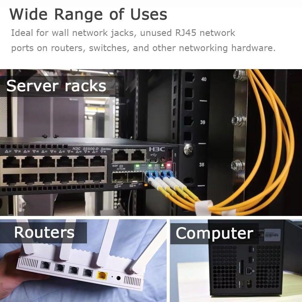 Новые силиконовые заглушки для RJ45 Прочные черные прозрачные колпачки для портов RJ45 Защитные крышки от пыли для RJ45