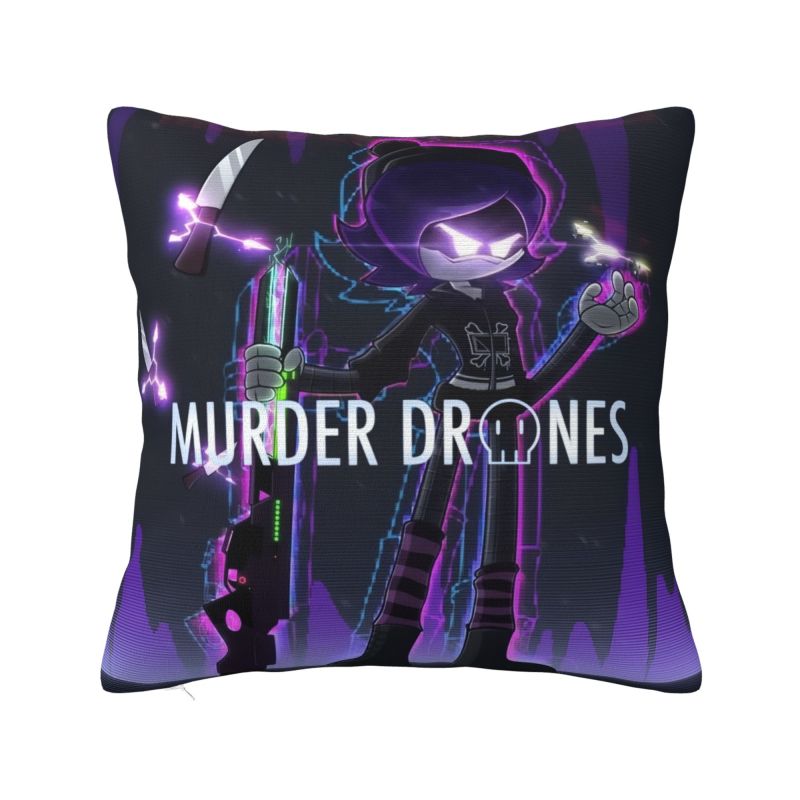 Custom Murder Drones Anime Luxury Pillow Cover Bedroom Decoration Games Movies Cushions for Sofa