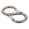 Sankyo Corporation DBLTACT Aluminum S-Type Carabiner, 80mm, Gunmetal, DT-AKS-80G