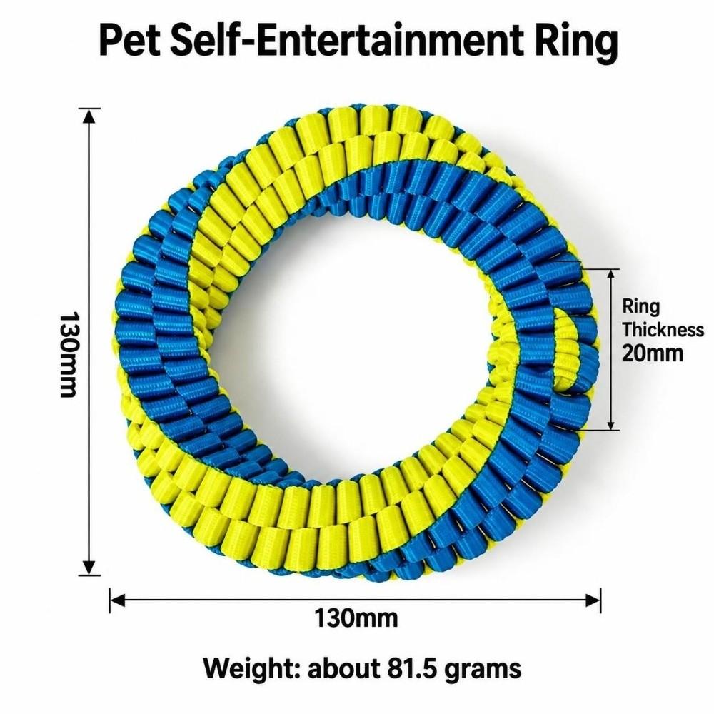 Figure-8 Double-Loop Design Dog Rope Toy Nylon Interactive Dog Toy Dog Chew Toy Outdoor Tug Of War