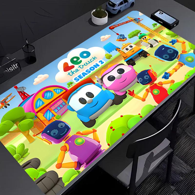 Leo the Truck Mouse Pad - Non-Slip Rubber Base, Smooth Surface for Work,Gaming,Office,And Home Use, Desk Mouse Pad