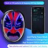 Маска со светодиодной подсветкой и Bluetooth, программируемая, сделай сам, персонализированная маска на Хэллоуин, маскарадная вечеринка, косплей, крутая