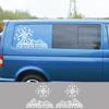 4 шт./лот автомобильные наклейки дом на колесах кемпер фургон для Volkswagen VW Transporter T4 T5 T6 Multivan Caravelle виниловые наклейки аксессуары