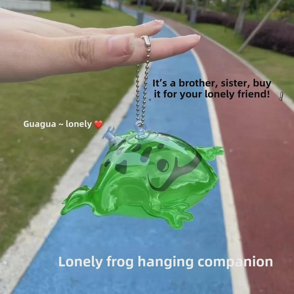 Inflatable Mini Frog Pendant: Luminous Decompression Toy