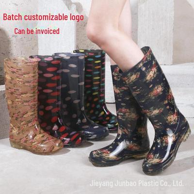 Модные женские высокие резиновые сапоги Loudenburg - дизайн с кристаллами, толстая резина, кухонные, длинные, забродные сапоги