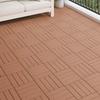 Terrace Tile 3D Design 11 pcs Light Brown 30 x 30 cm WPC