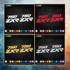 For ZXR750 ZXR-750 Motorcycle Accessories Decals Fairing Decoration Helmet Fuel Tank Engine Logo Reflective Waterproof Sticker