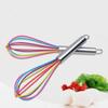 Stainless Steel Handle Egg Whisk Silicone Kitchen Mixer Balloon Wire Egg Beater