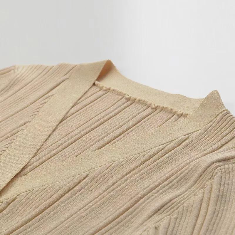 Женская юбка французского кроя длиной до талии, с золотыми пуговицами, V-образным вырезом, облегающего кроя - коллекция осень/зима 2025 г.