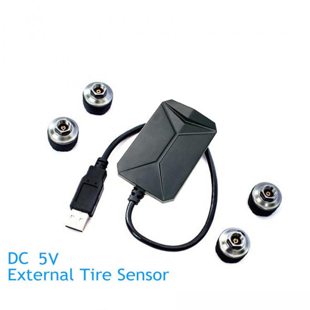 Автомобильная система контроля давления в шинах TPMS с USB и 4 внешними датчиками для Android автомобильного DVD