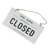 Reversible Hanging Sign With Ring Open and Closed Coffee Bar Business Sign Shop