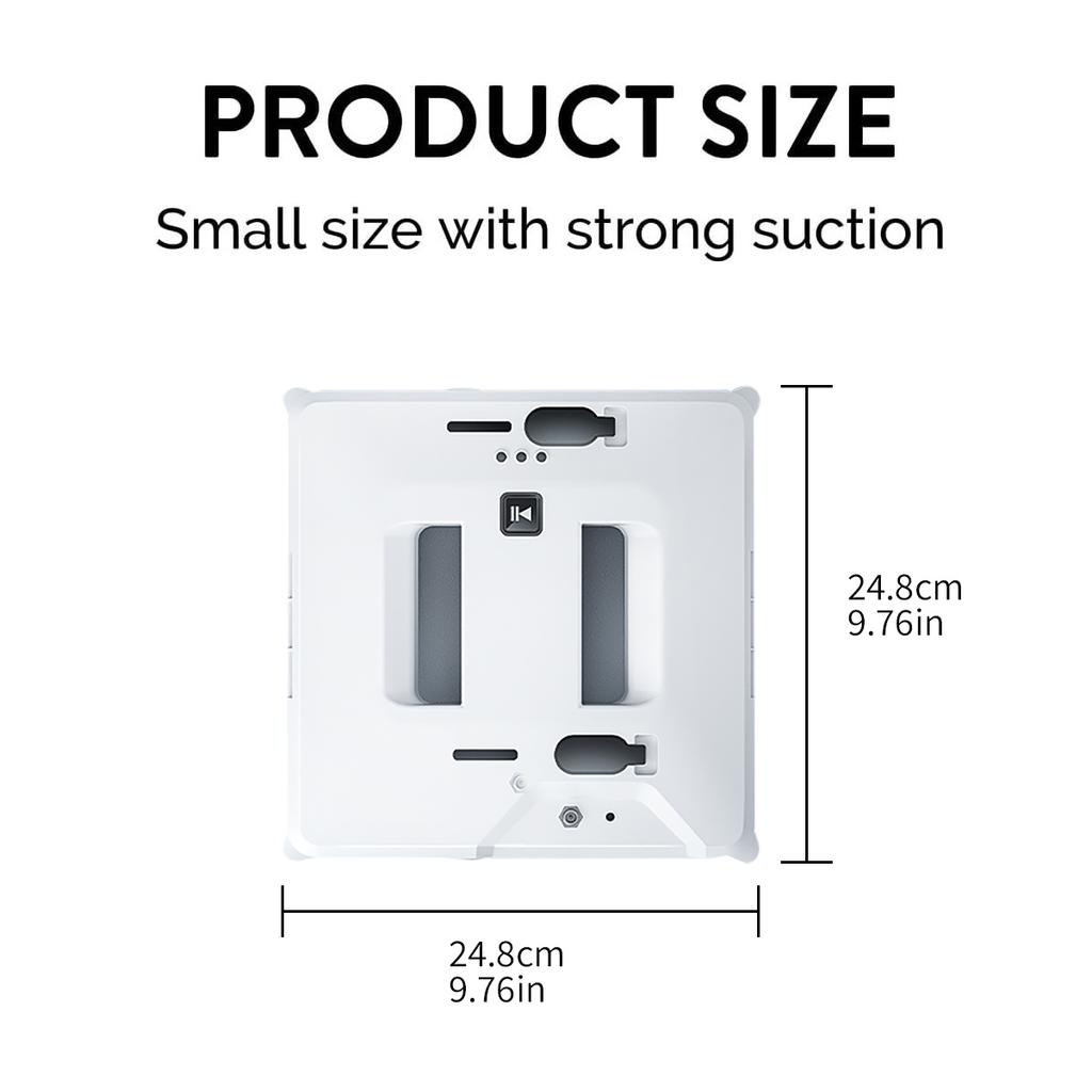 Window Cleaning Robot Double Automatic Water Spray Vacuum Glass Cleaning Robotic Remote Control Smart Electric Window Washer T48