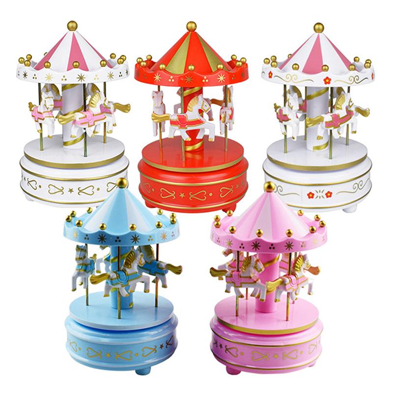 Карусель Музыкальная Шкатулка Торт Декоративное Украшение Детский Подарок На День Рождения Игрушки Романтическое Украшение На Рабочем Столе Рождественский Декор Для Дома