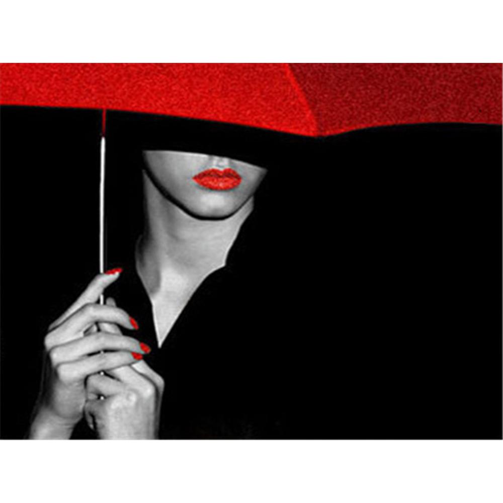 Полный квадратный/круглый алмазная живопись черный, красный пейзаж 5D Алмазная вышивка распродажа портрет цветок 5D DIY мозаичное украшение