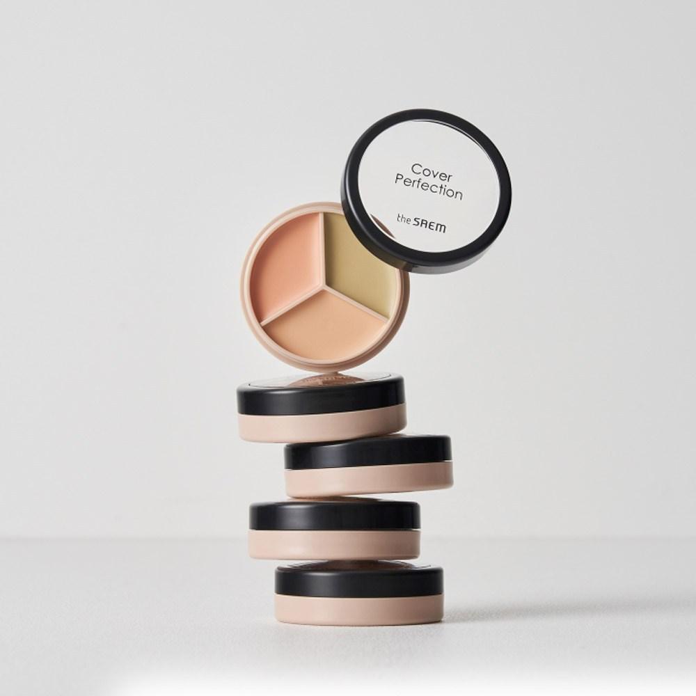 The Saem Консилер Cover Perfection Triple Pot 13 г, оттенок 05 Dark Up Beige, 1 шт.