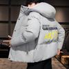 Men Harajuku Colorful Bubble Coat Winter Jacket Mens Streetwear Hip Hop Parka Korean Yellow Black Clothes Puffer Jackets