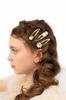 Daisy Hair Clips, 5x1.5-2 , Gold