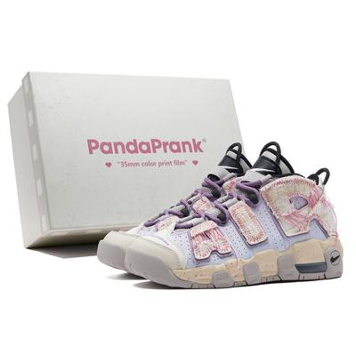 Кроссовки Air More Uptempo Винтажные Баскетбольные Женские Средние Белый/Фиолетовый/Розовый FJ1387-001(КомандаH-S-BOX)