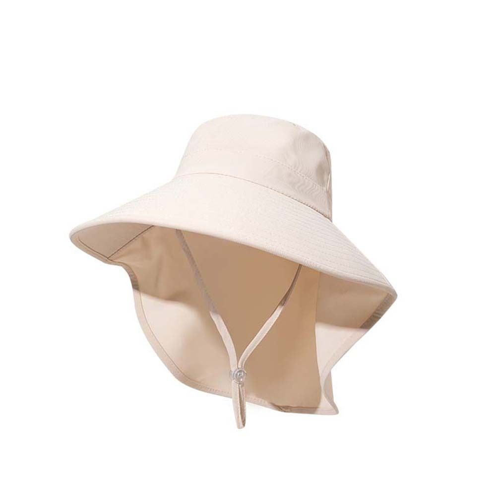 Hiking Hats Wide Brim Bucket Hat Long Wide Brim Hat with Neck Cover Panama Fishing Cap Travel