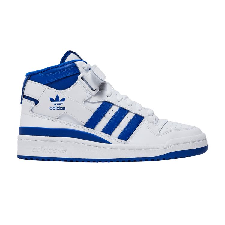 Женские кроссовки adidas Forum Mid Белый Королевский Синий (Женский) Облачный белый/Королевский синий/Облачный белый