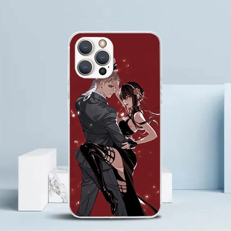 Чехол для телефона с Аней из аниме Семья Шпиона для IPhone 16 17 Air 16E 15 14 Plus 13 Mini 12 11 Pro Max 7 8 + SE 2020 Мягкий ТПУ Задняя крышка 1