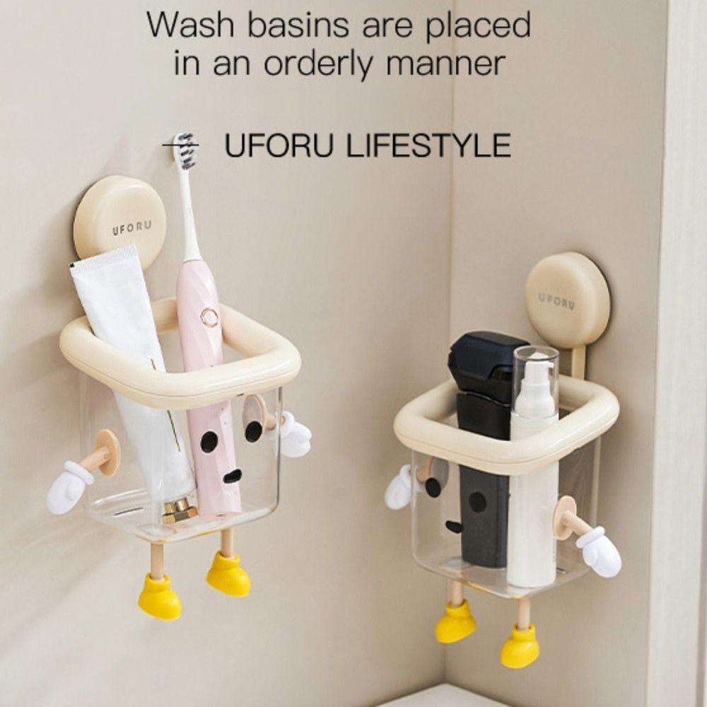 Пластиковый ящик для хранения Многофункциональная полка для ванной комнаты Регулируемая полка для хранения зубной пасты