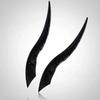 1 Pair Car Dragon Horn Decoration Personalized Vehicle Modifications 3D Horns Sticker Ornament for SUV Sedan Hatchback