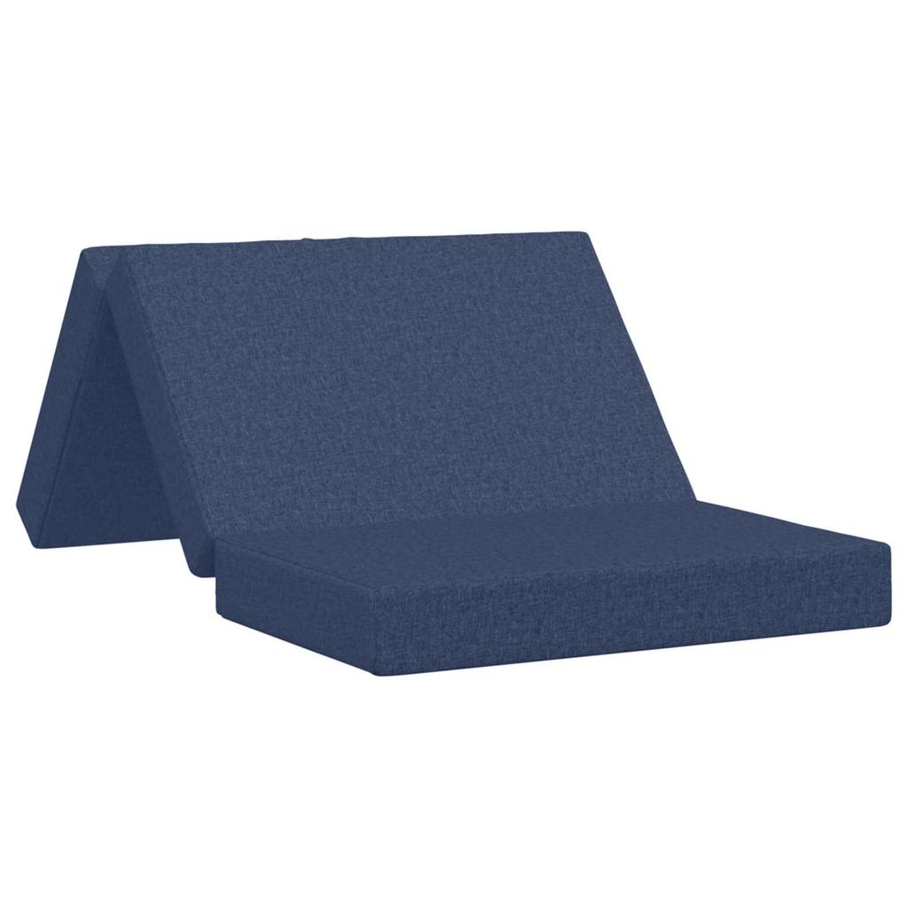 Folding Sofa Bed 80 x 67 x 45 cm Blue