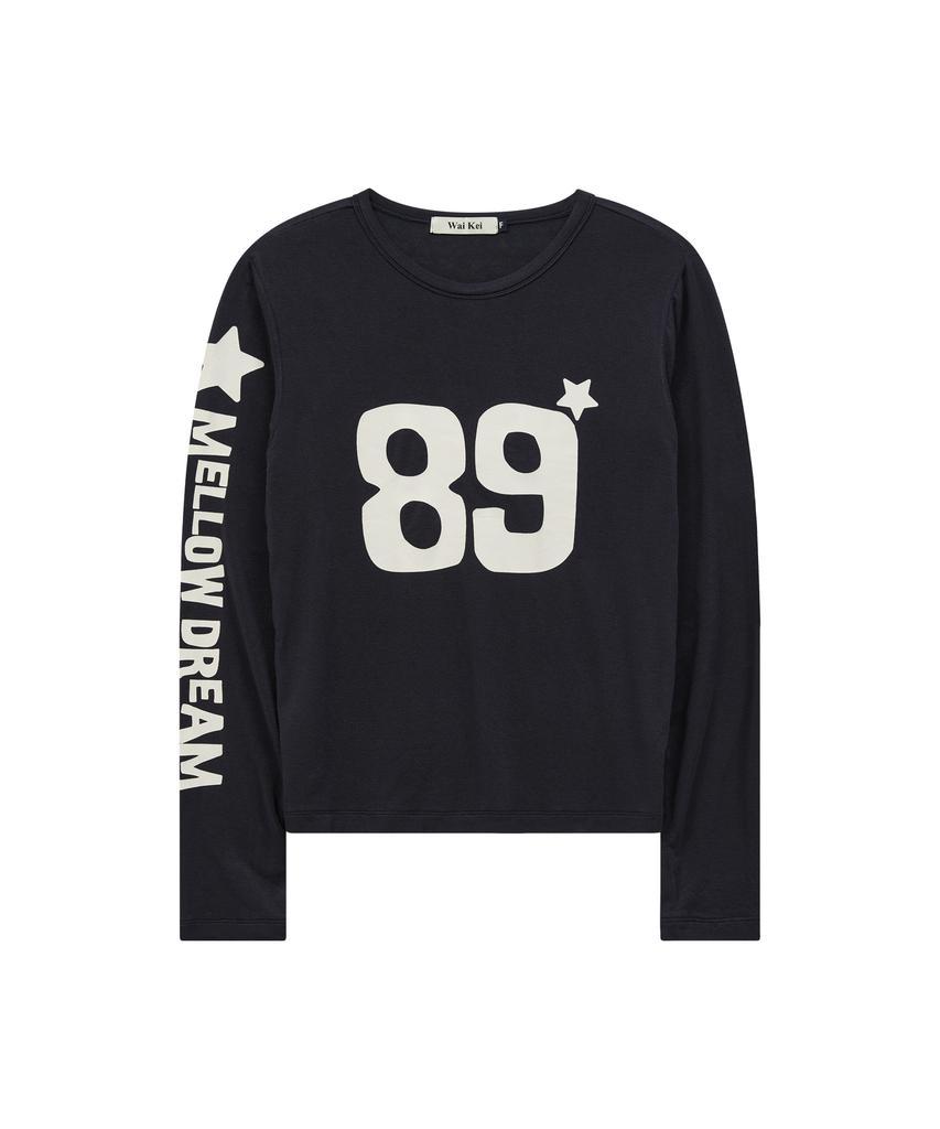 WAIKEI Mellow Dream Tencel Long Sleeve T-Shirt Navy