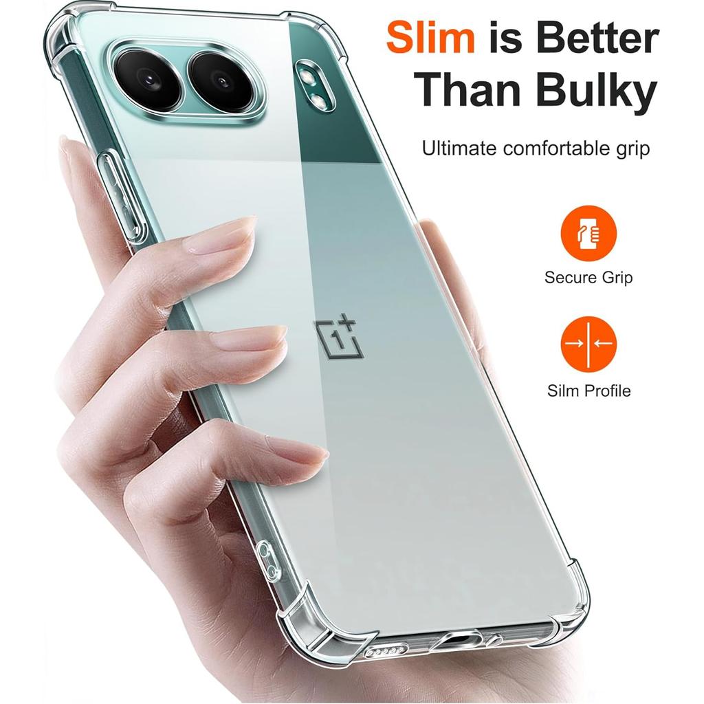 Прозрачный чехол из ТПУ для OnePlus Nord 4 5G, защитный чехол с четырьмя углами, противоударный бампер, чехол Fundas