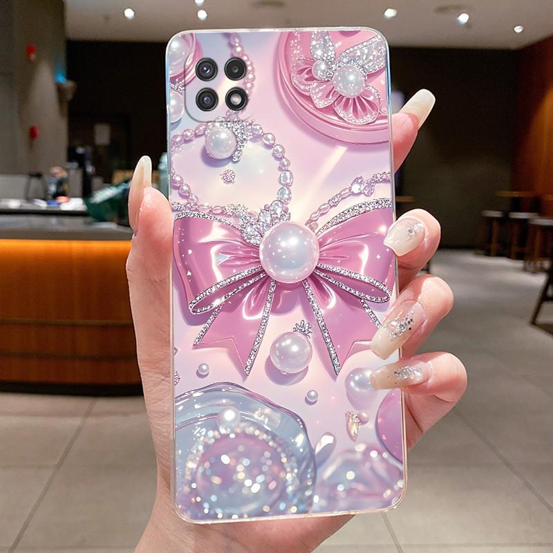 For Samsung A22 5G Case SM-A226B Clear Fashion Butterfly Flowers Soft Silicone Back Cover For Samsung Galaxy A22s 5G Phone Case